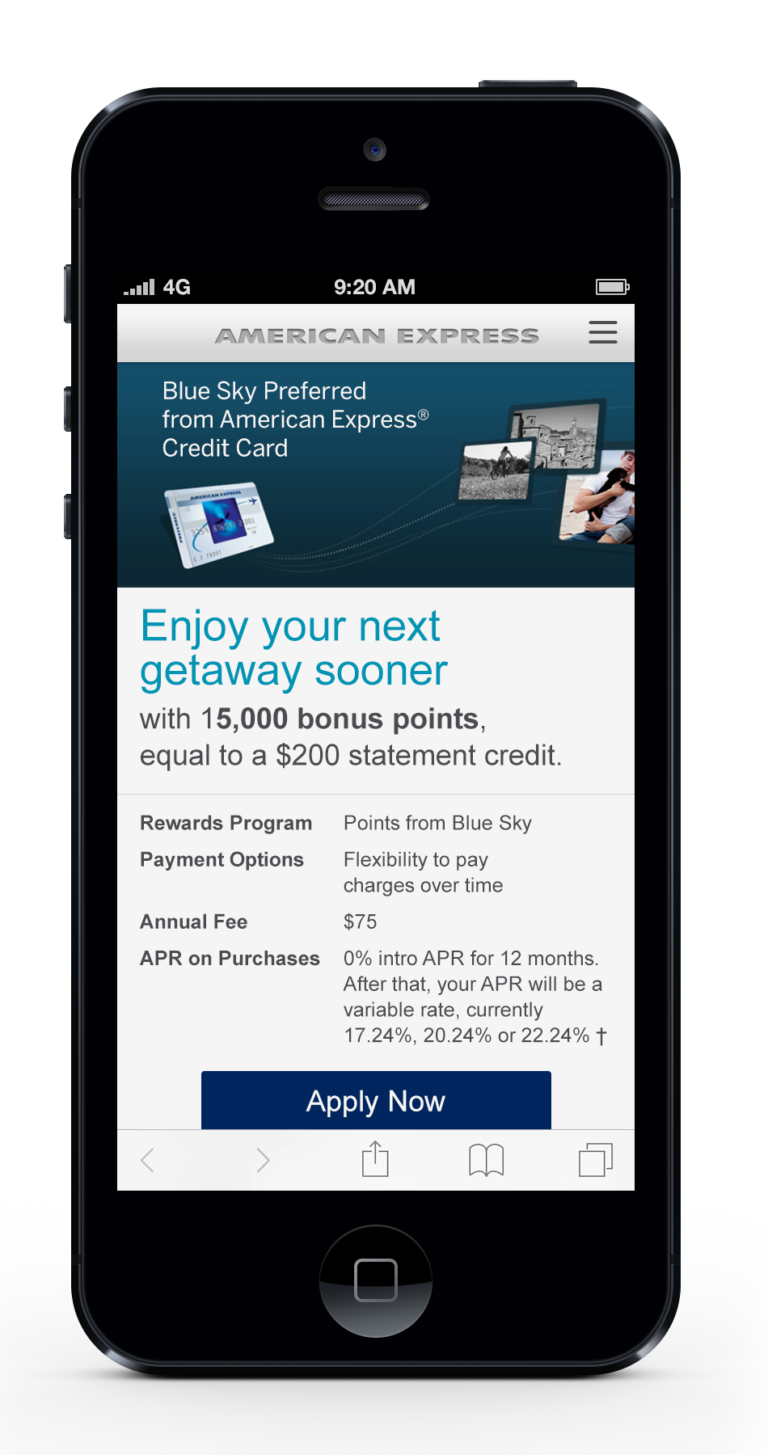 American Express Mobile Apply Todd Bartz